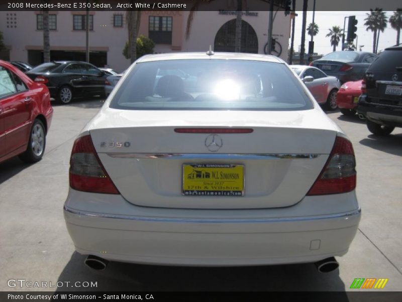 Arctic White / Cashmere 2008 Mercedes-Benz E 350 Sedan