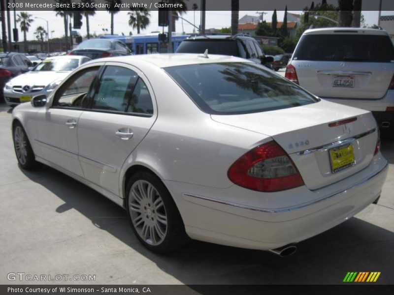Arctic White / Cashmere 2008 Mercedes-Benz E 350 Sedan