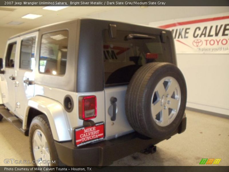 Bright Silver Metallic / Dark Slate Gray/Medium Slate Gray 2007 Jeep Wrangler Unlimited Sahara