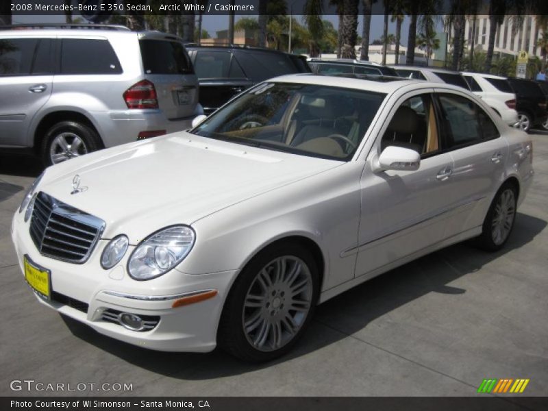 Arctic White / Cashmere 2008 Mercedes-Benz E 350 Sedan