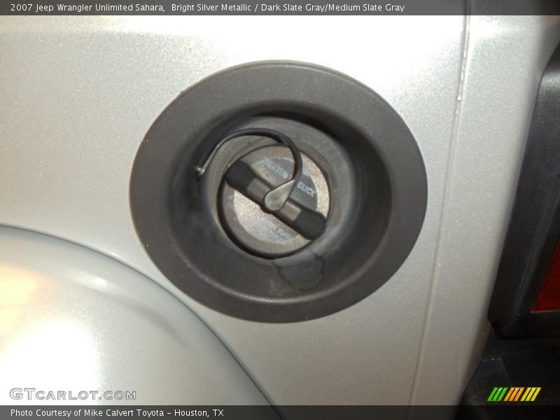 Bright Silver Metallic / Dark Slate Gray/Medium Slate Gray 2007 Jeep Wrangler Unlimited Sahara