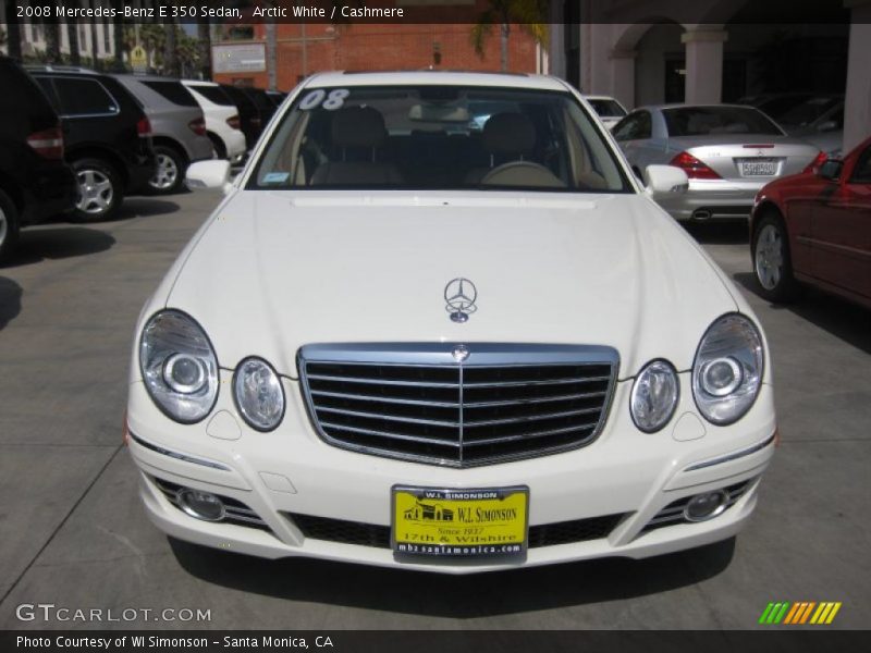 Arctic White / Cashmere 2008 Mercedes-Benz E 350 Sedan