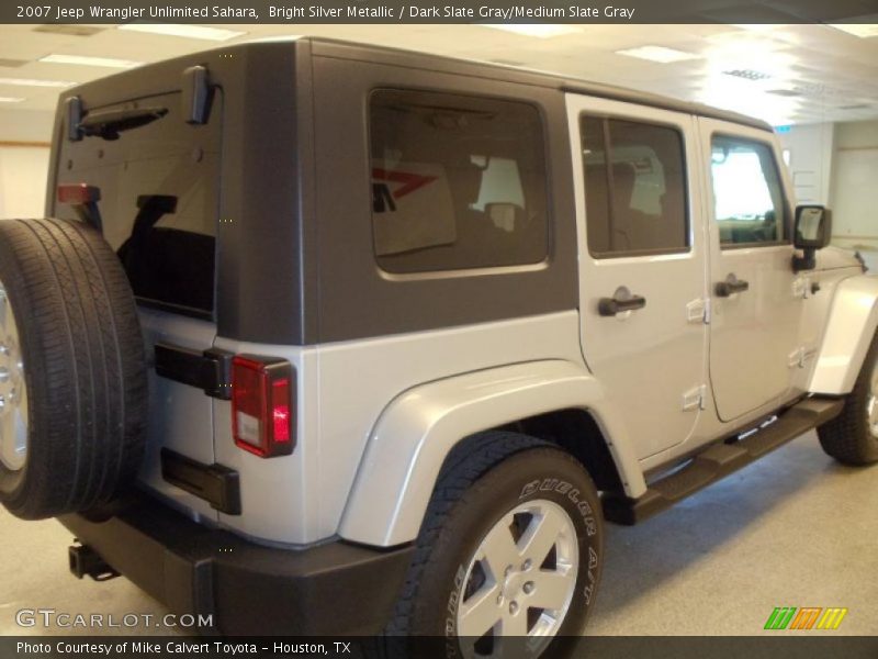 Bright Silver Metallic / Dark Slate Gray/Medium Slate Gray 2007 Jeep Wrangler Unlimited Sahara
