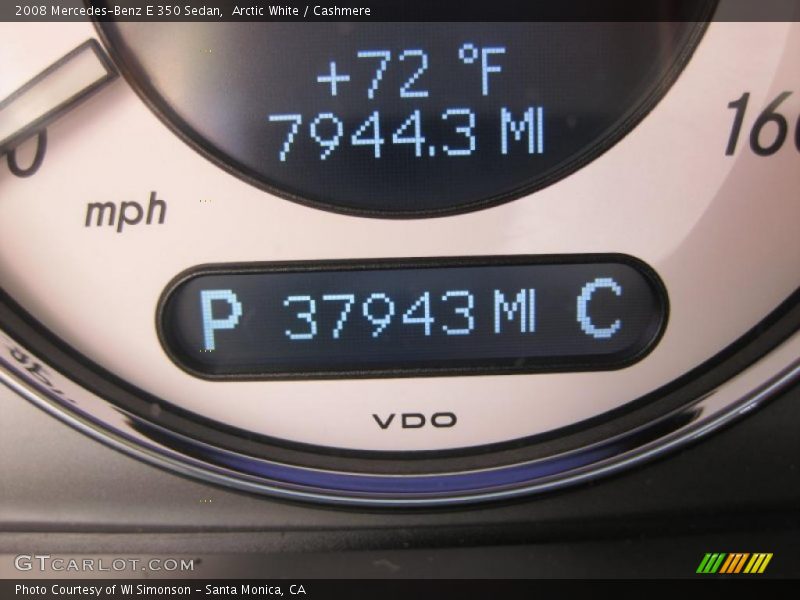 Arctic White / Cashmere 2008 Mercedes-Benz E 350 Sedan