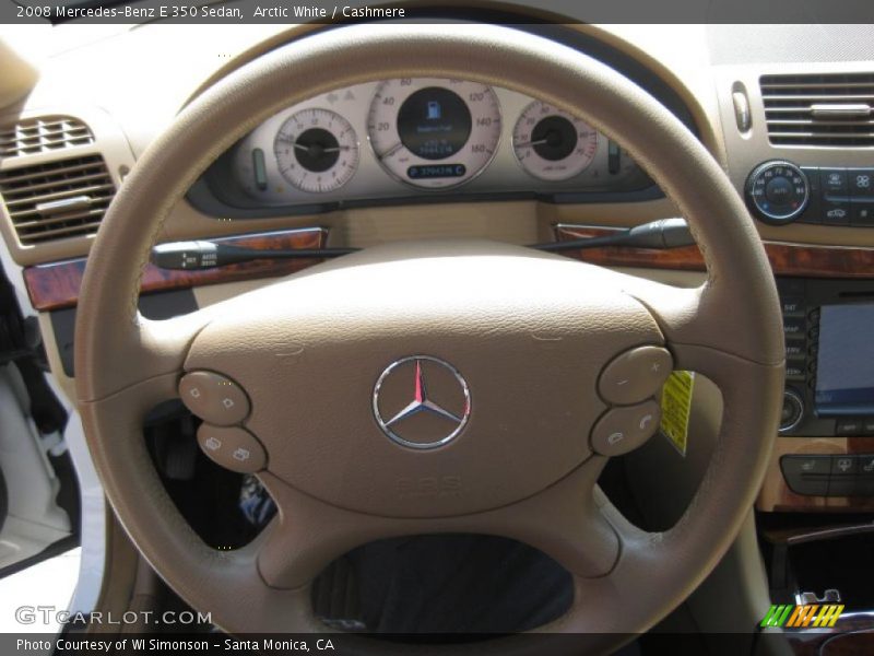 Arctic White / Cashmere 2008 Mercedes-Benz E 350 Sedan