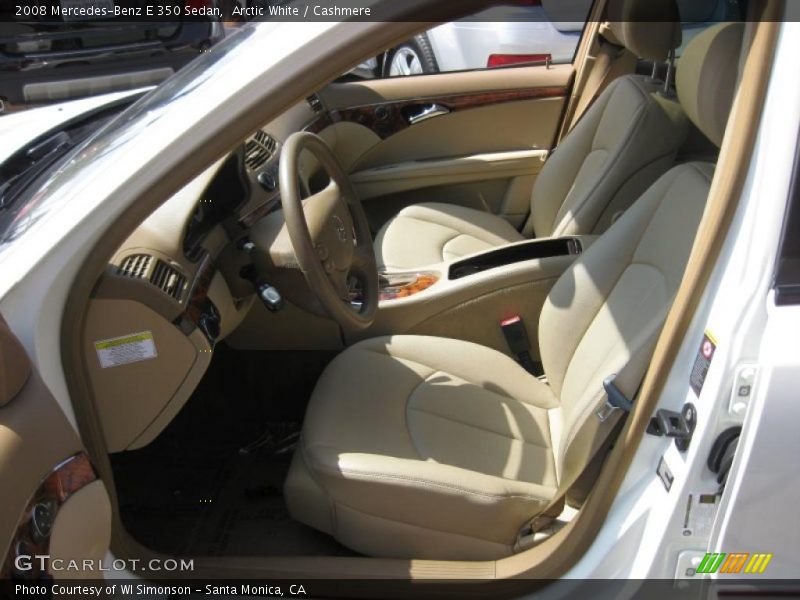 Arctic White / Cashmere 2008 Mercedes-Benz E 350 Sedan