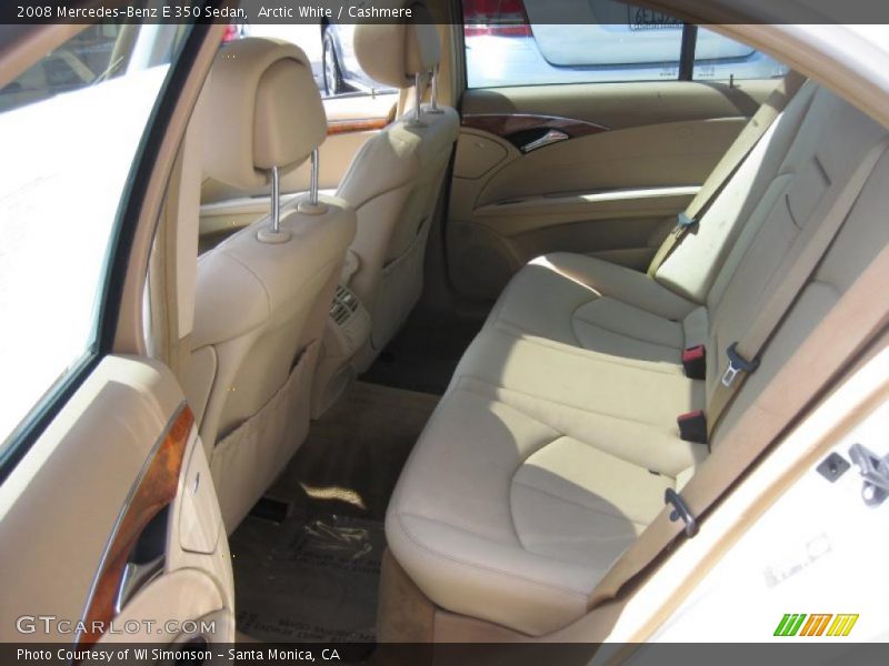 Arctic White / Cashmere 2008 Mercedes-Benz E 350 Sedan