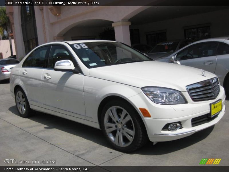 Arctic White / Black 2008 Mercedes-Benz C 300 Luxury