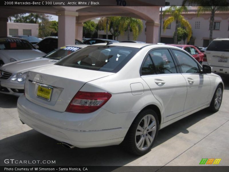 Arctic White / Black 2008 Mercedes-Benz C 300 Luxury