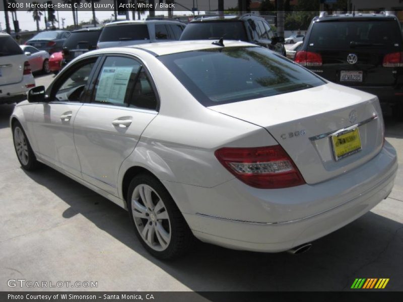 Arctic White / Black 2008 Mercedes-Benz C 300 Luxury