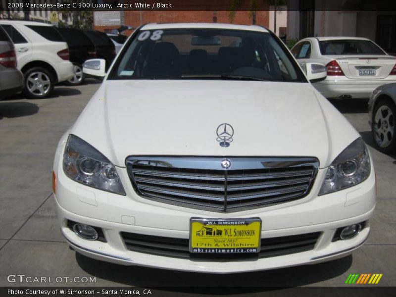 Arctic White / Black 2008 Mercedes-Benz C 300 Luxury