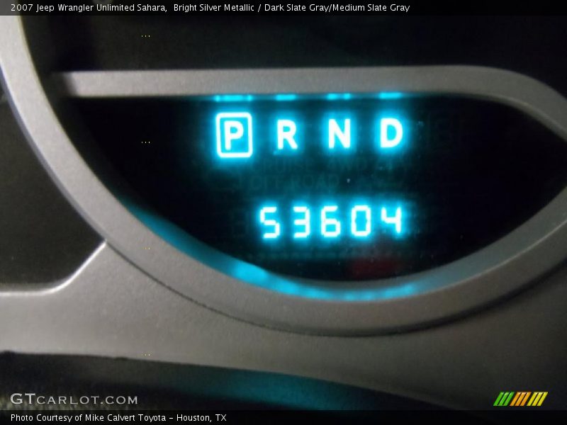 Bright Silver Metallic / Dark Slate Gray/Medium Slate Gray 2007 Jeep Wrangler Unlimited Sahara