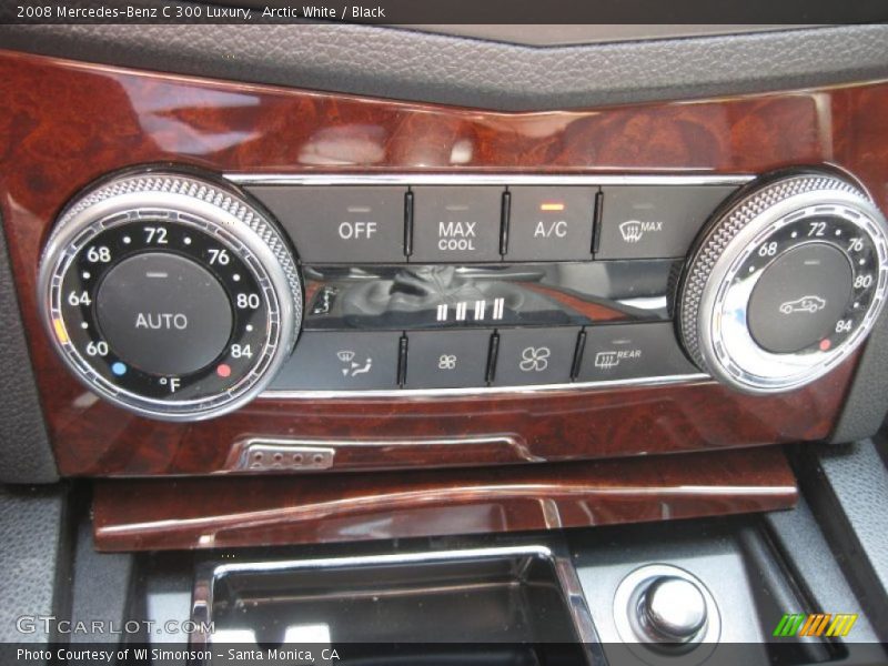 Arctic White / Black 2008 Mercedes-Benz C 300 Luxury