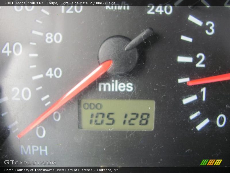 Light Beige Metallic / Black/Beige 2001 Dodge Stratus R/T Coupe