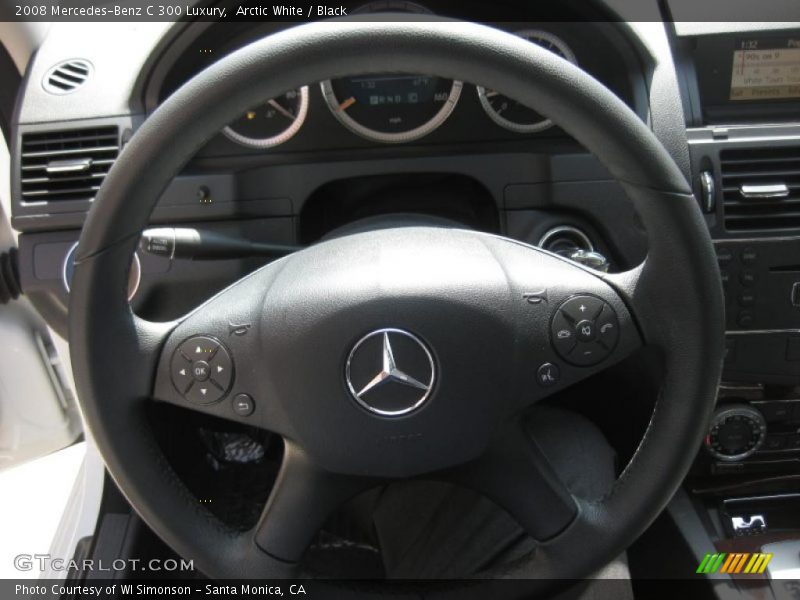 Arctic White / Black 2008 Mercedes-Benz C 300 Luxury