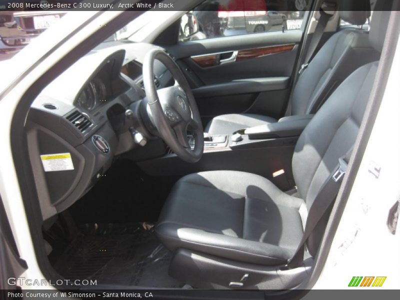 Arctic White / Black 2008 Mercedes-Benz C 300 Luxury