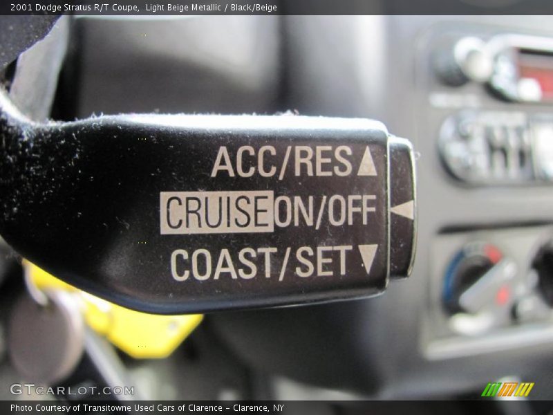 Light Beige Metallic / Black/Beige 2001 Dodge Stratus R/T Coupe
