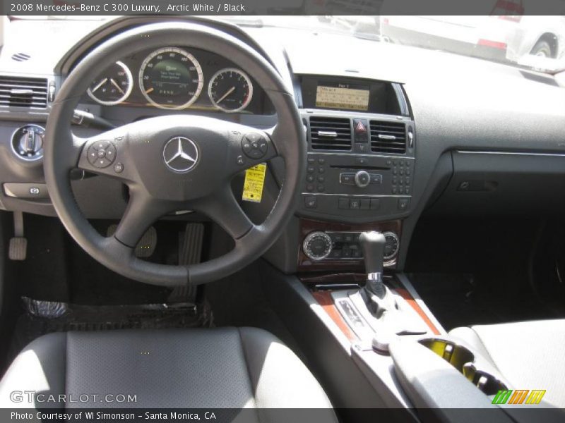 Arctic White / Black 2008 Mercedes-Benz C 300 Luxury