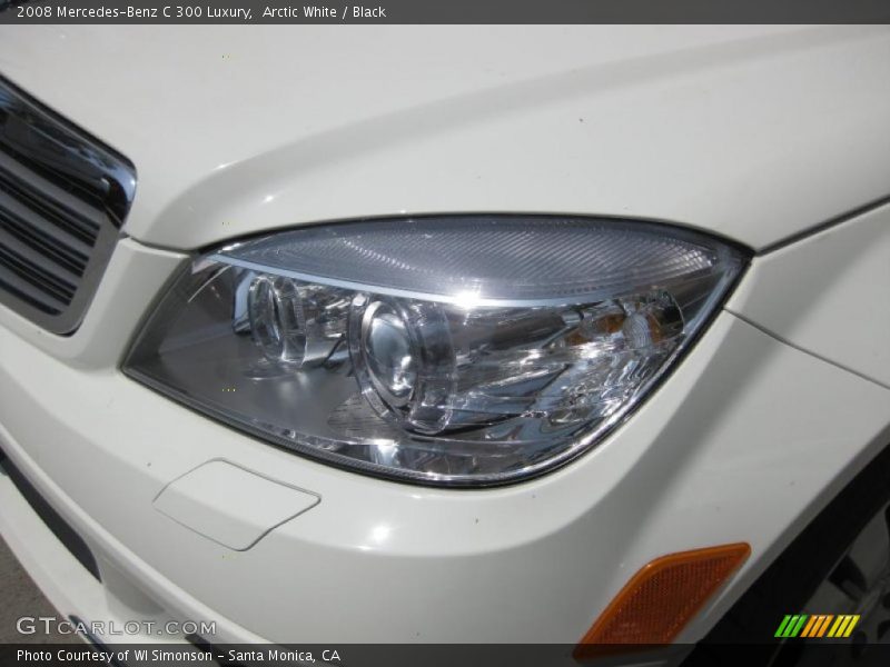 Arctic White / Black 2008 Mercedes-Benz C 300 Luxury