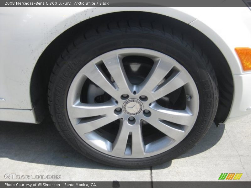 Arctic White / Black 2008 Mercedes-Benz C 300 Luxury