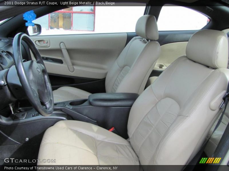 Light Beige Metallic / Black/Beige 2001 Dodge Stratus R/T Coupe