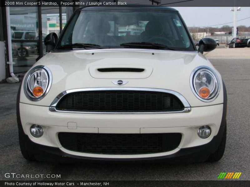 Pepper White / Lounge Carbon Black 2008 Mini Cooper S Hardtop