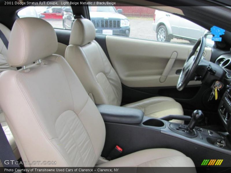 Light Beige Metallic / Black/Beige 2001 Dodge Stratus R/T Coupe