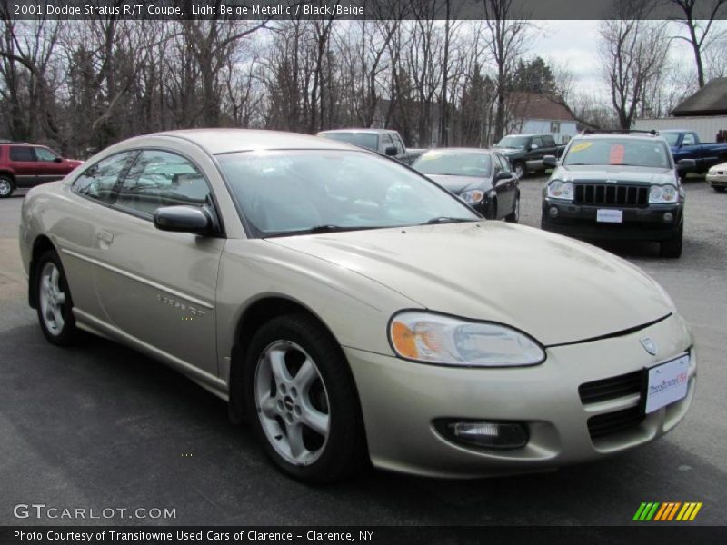 Light Beige Metallic / Black/Beige 2001 Dodge Stratus R/T Coupe