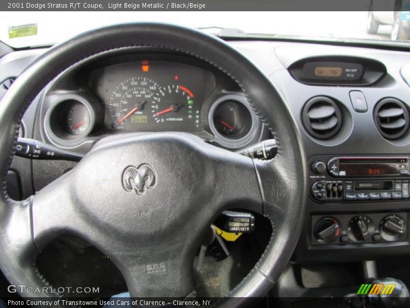 Light Beige Metallic / Black/Beige 2001 Dodge Stratus R/T Coupe