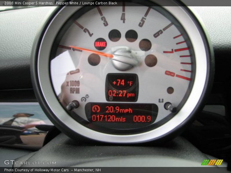 Pepper White / Lounge Carbon Black 2008 Mini Cooper S Hardtop