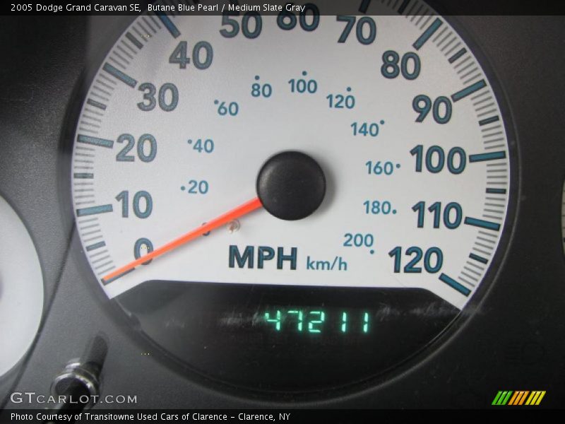 Butane Blue Pearl / Medium Slate Gray 2005 Dodge Grand Caravan SE