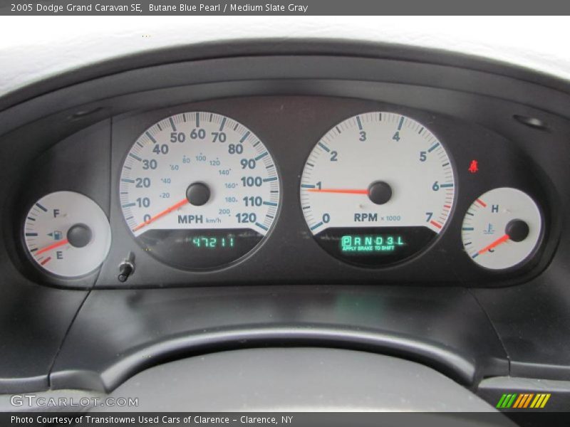 Butane Blue Pearl / Medium Slate Gray 2005 Dodge Grand Caravan SE