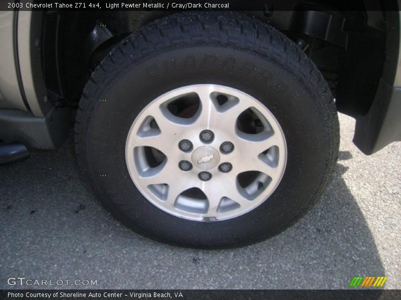 Light Pewter Metallic / Gray/Dark Charcoal 2003 Chevrolet Tahoe Z71 4x4