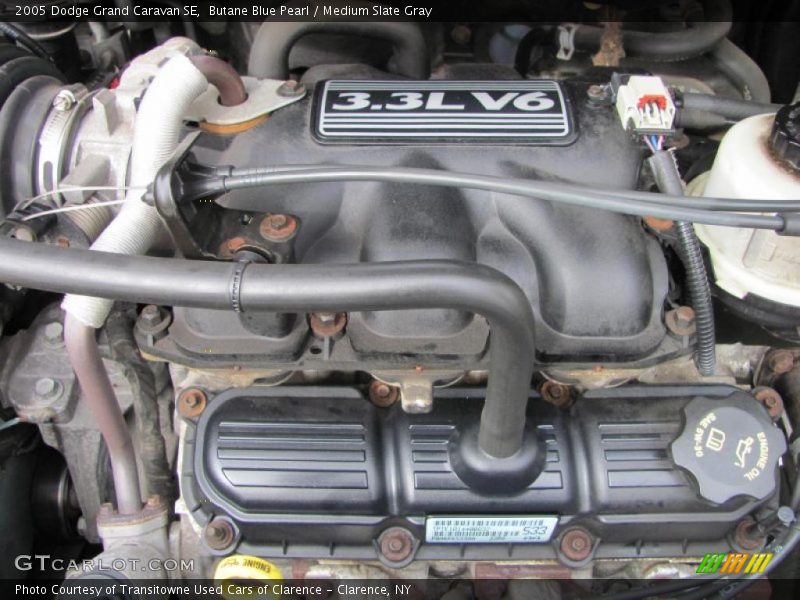 Butane Blue Pearl / Medium Slate Gray 2005 Dodge Grand Caravan SE