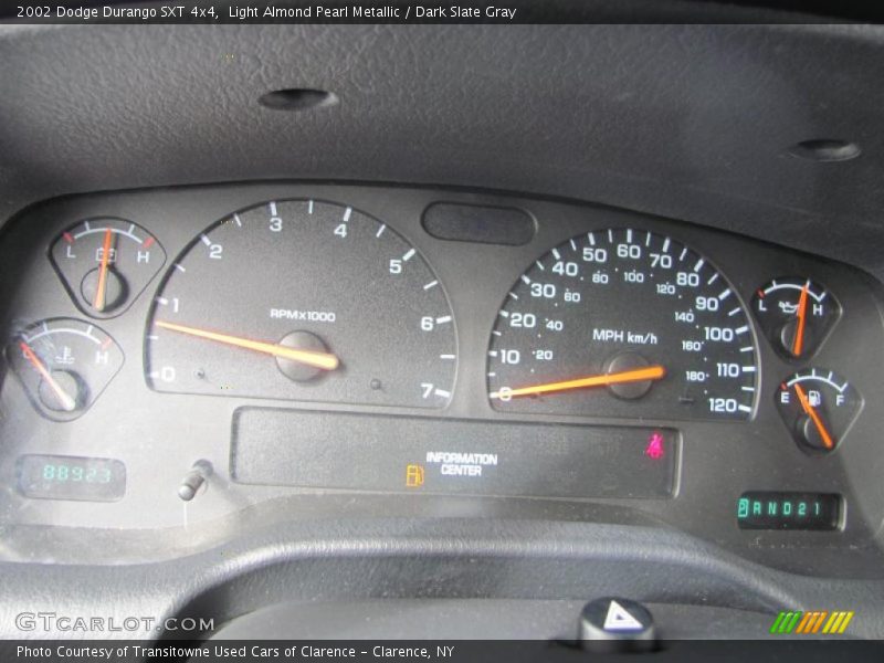 Light Almond Pearl Metallic / Dark Slate Gray 2002 Dodge Durango SXT 4x4