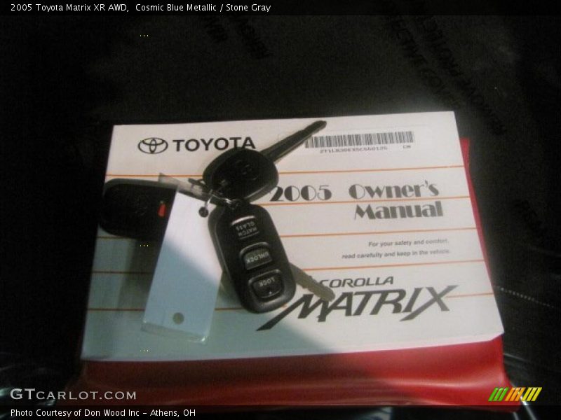 Cosmic Blue Metallic / Stone Gray 2005 Toyota Matrix XR AWD