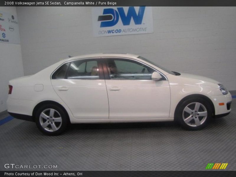 Campanella White / Pure Beige 2008 Volkswagen Jetta SE Sedan