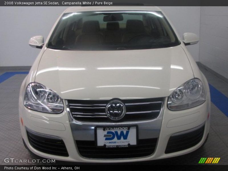 Campanella White / Pure Beige 2008 Volkswagen Jetta SE Sedan