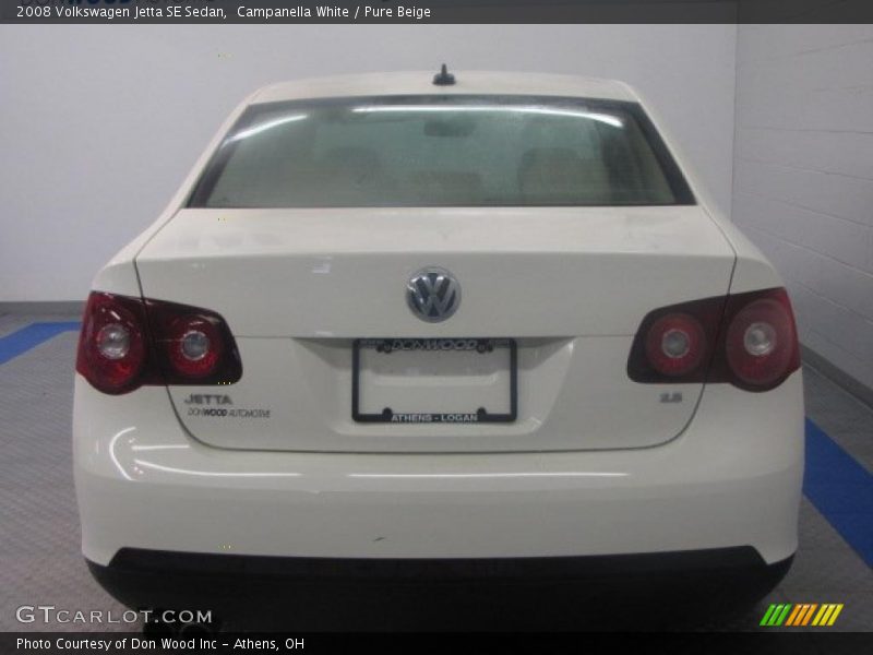 Campanella White / Pure Beige 2008 Volkswagen Jetta SE Sedan