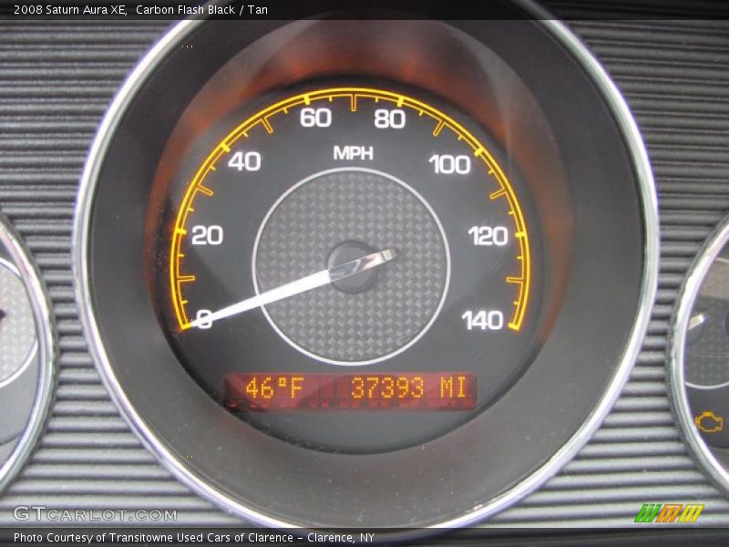 Carbon Flash Black / Tan 2008 Saturn Aura XE