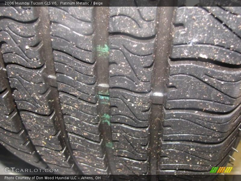 Platinum Metallic / Beige 2006 Hyundai Tucson GLS V6