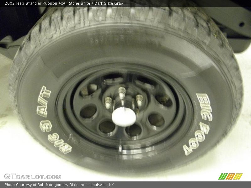 Stone White / Dark Slate Gray 2003 Jeep Wrangler Rubicon 4x4