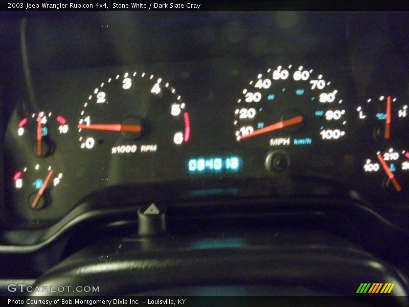 Stone White / Dark Slate Gray 2003 Jeep Wrangler Rubicon 4x4