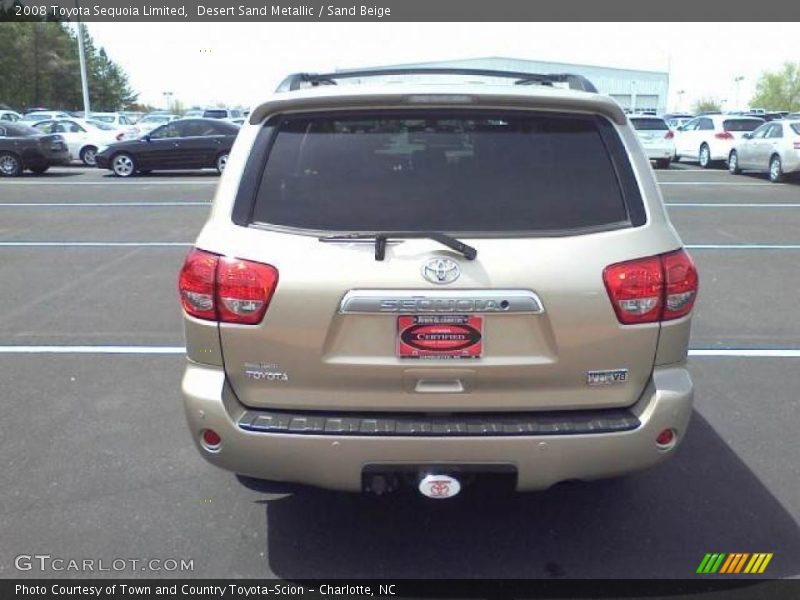 Desert Sand Metallic / Sand Beige 2008 Toyota Sequoia Limited