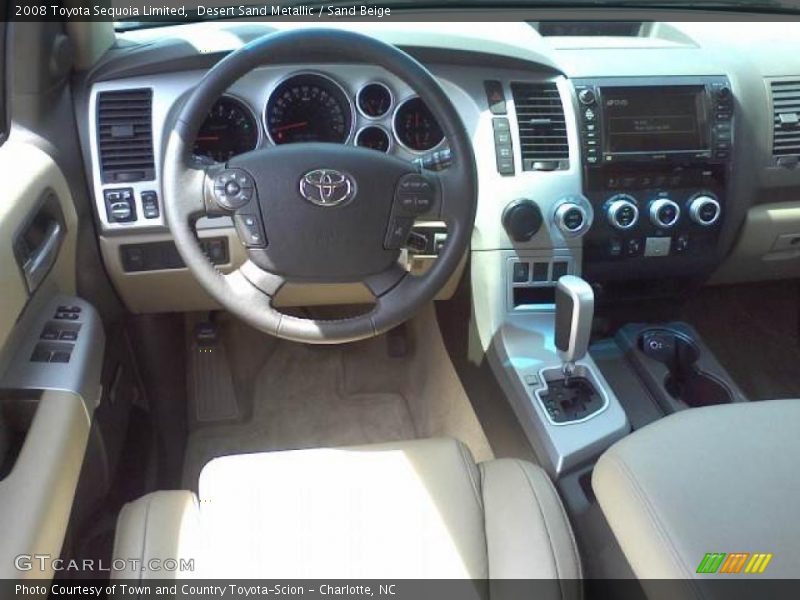 Desert Sand Metallic / Sand Beige 2008 Toyota Sequoia Limited