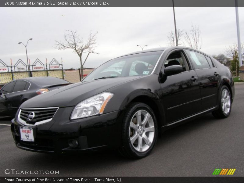 Super Black / Charcoal Black 2008 Nissan Maxima 3.5 SE