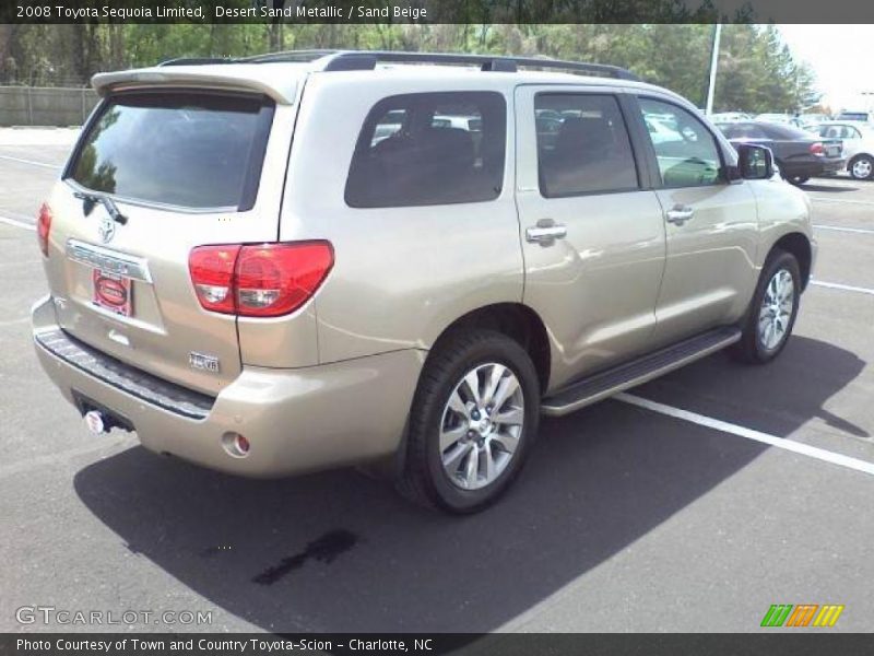 Desert Sand Metallic / Sand Beige 2008 Toyota Sequoia Limited