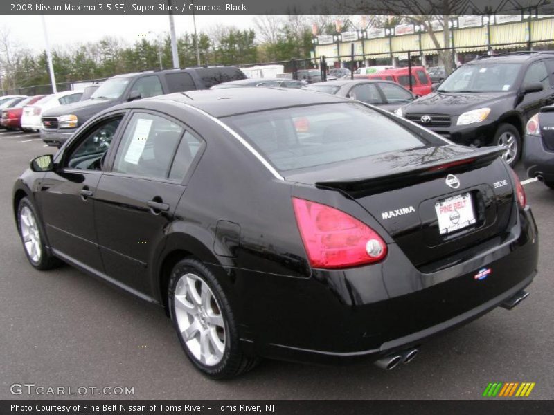 Super Black / Charcoal Black 2008 Nissan Maxima 3.5 SE