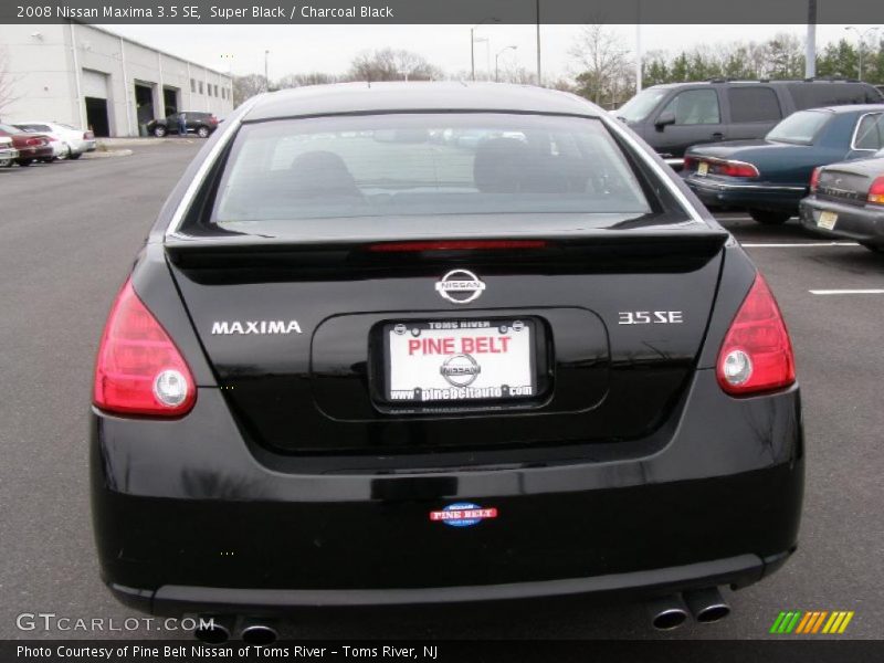 Super Black / Charcoal Black 2008 Nissan Maxima 3.5 SE