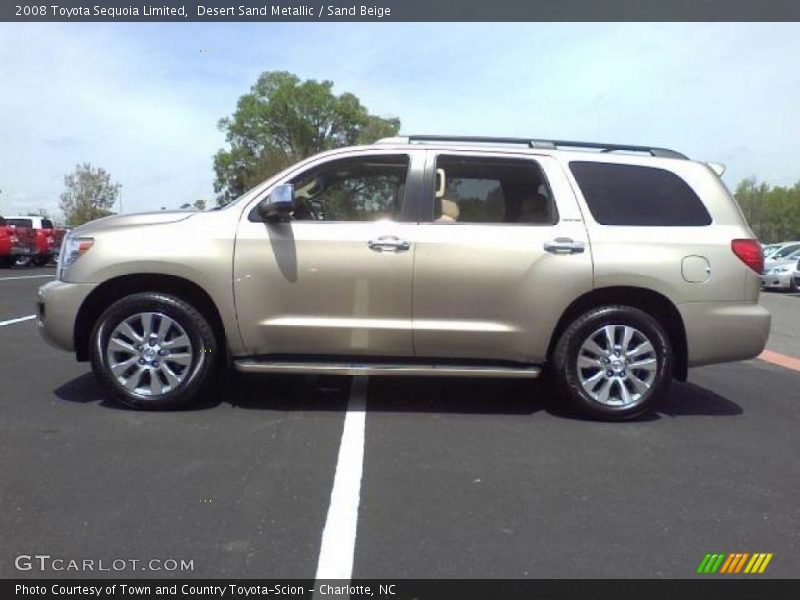 Desert Sand Metallic / Sand Beige 2008 Toyota Sequoia Limited